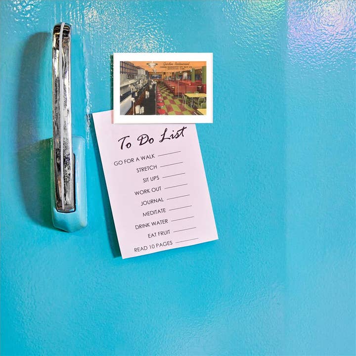 Found Image Press – wholesale Magnet – Magnet RE-34 Interiör, Trädgårdsrestaurang, Retro Diner