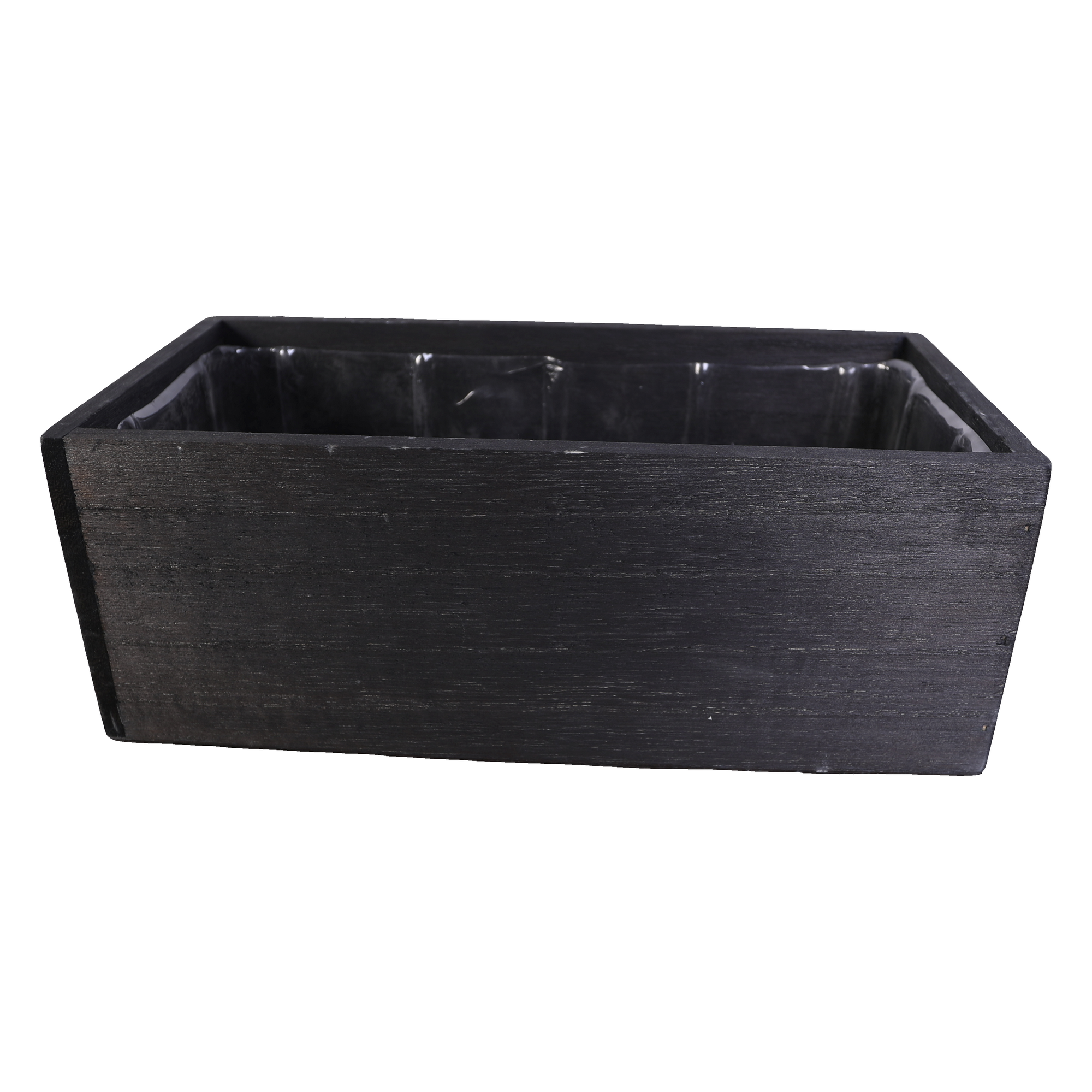 SWS BASKETS AND HOME DECOR - Wholesale Planter Box - Wood Planter Boxes with Liner Floral Accessories 10x4.51