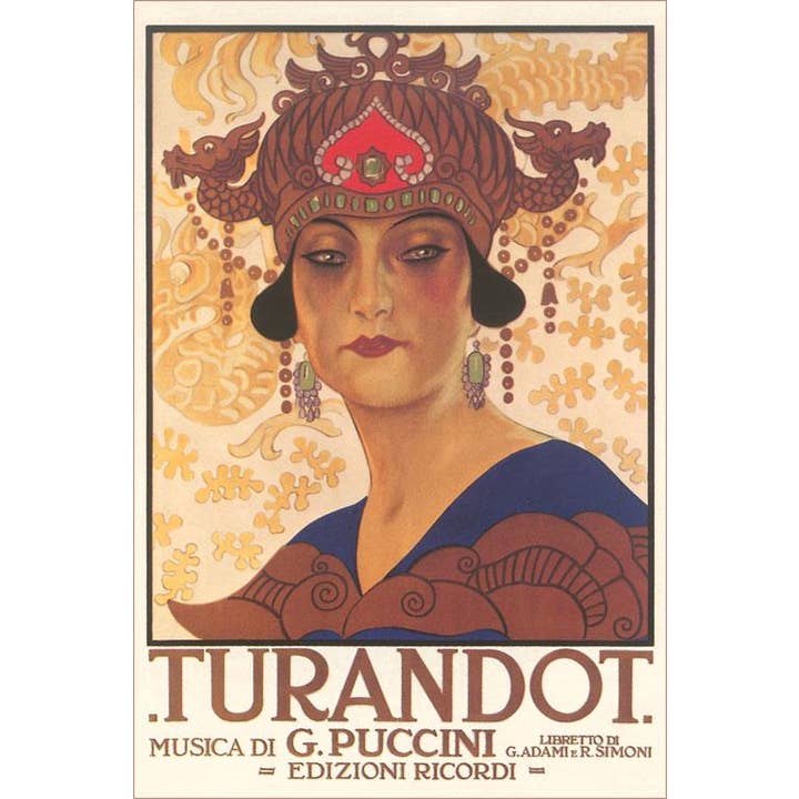 Magnet MS-228 Art Deco Poster for Turandot for wholesale by Found Image Press