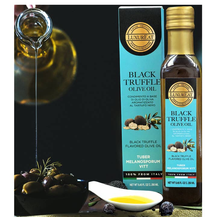 Huile d'olive extra vierge à la truffe noire 250 ml pour la vente par Truffleat srl