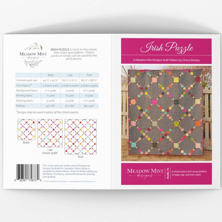 Irish Puzzle - Printed Pattern for wholesale by Meadow Mist Designs