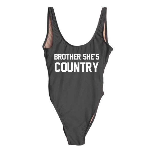 Maillot de bain une-pièce Brother She's Country pour la vente par RAVESUITS