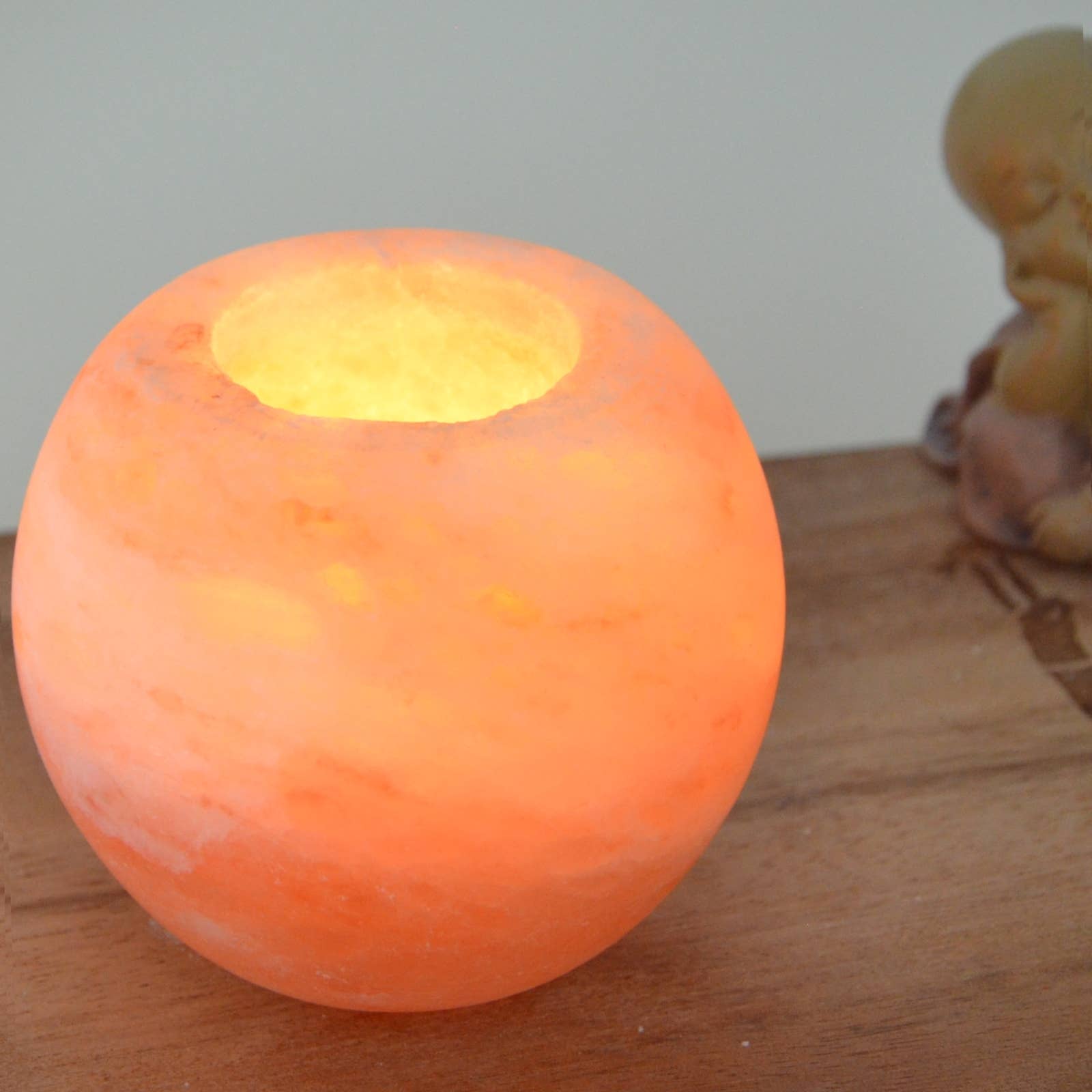 Zen'Arôme - Wholesale Tapered Candle/Candlestick - Himalayan Salt Candle Holder - Sphere 900g5