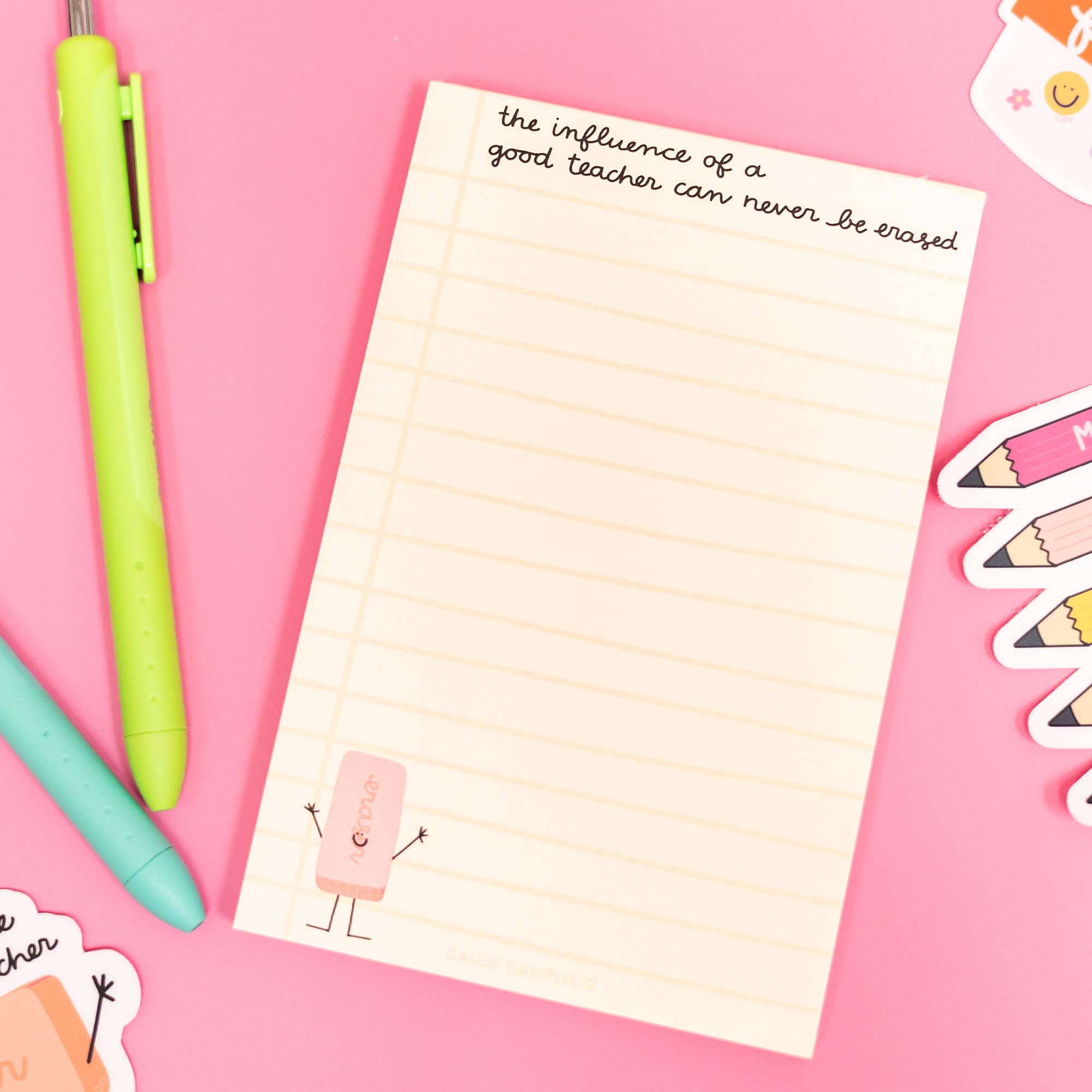 Callie Danielle - Wholesale Notepad - Influence Of A Good Teacher Notepad3