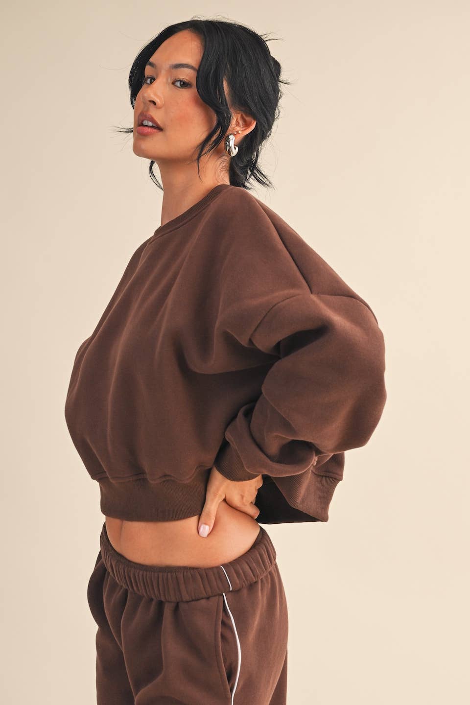 KIMBERLY C - Wholesale Sweatshirt - Women's - Cozy Fleece Oversized Crewneck Sweatshirt39