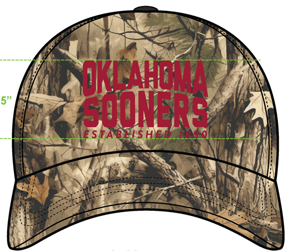 Oklahoma Brando Camo Canvas Trucker Hat for wholesale on Faire2