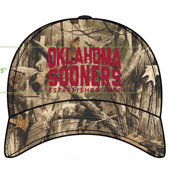 Oklahoma Brando Camo Canvas Trucker Hat for wholesale on Faire2