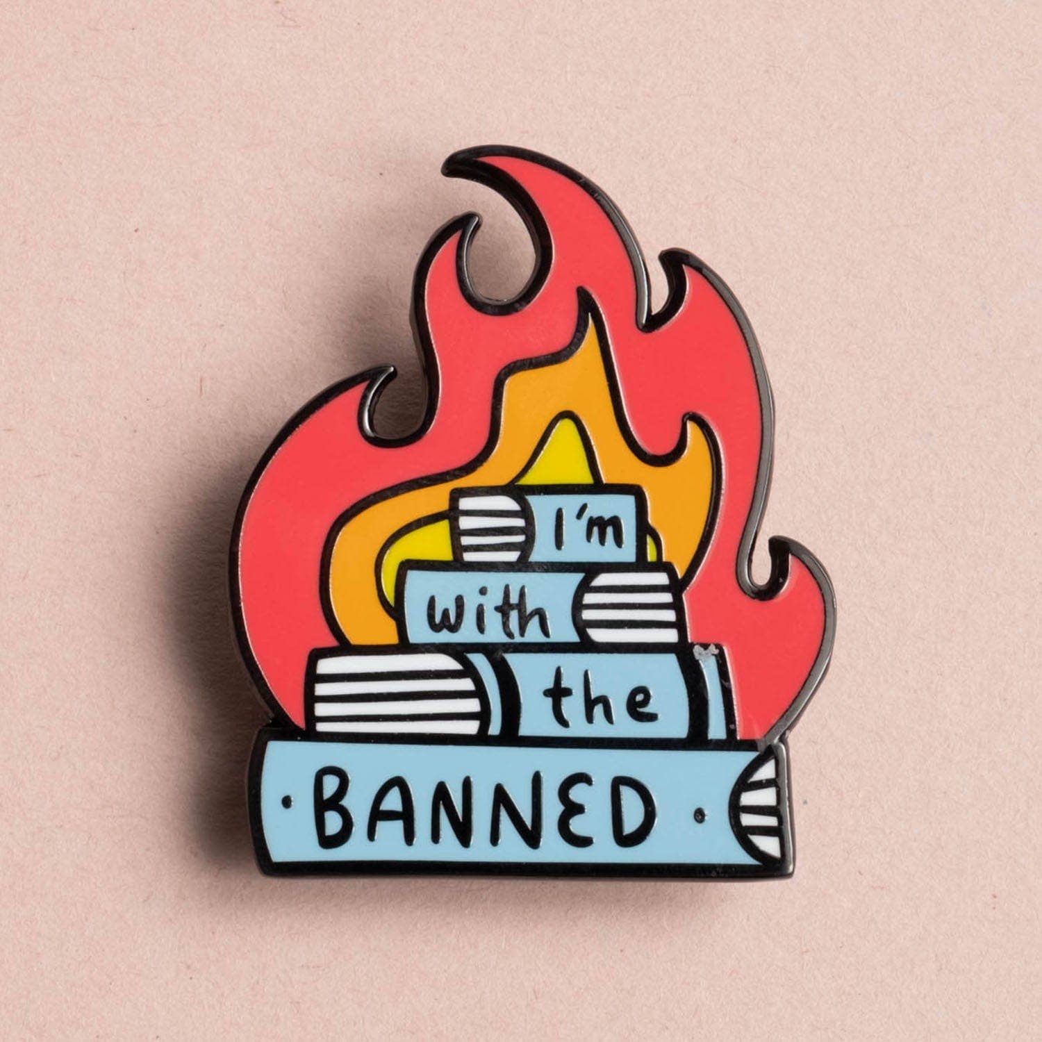 Dissent Pins - Wholesale Lapel Pin/Button - I'm With the Banned Pin1