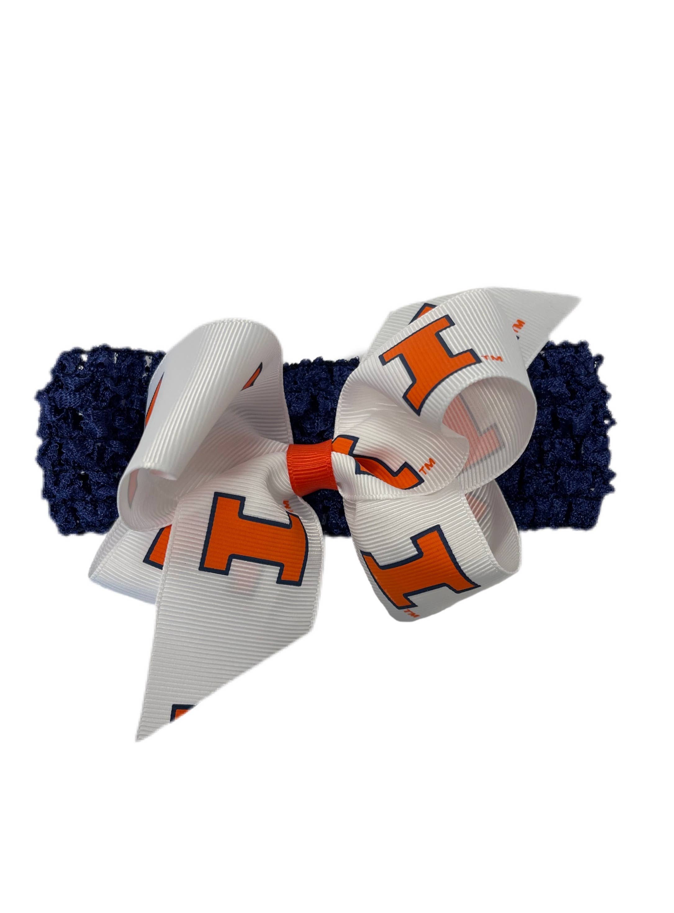 USA Licensed Bows and Accessories – wholesale Fashion headband – women's – Crochet Headband W/ Junior Bow #2675