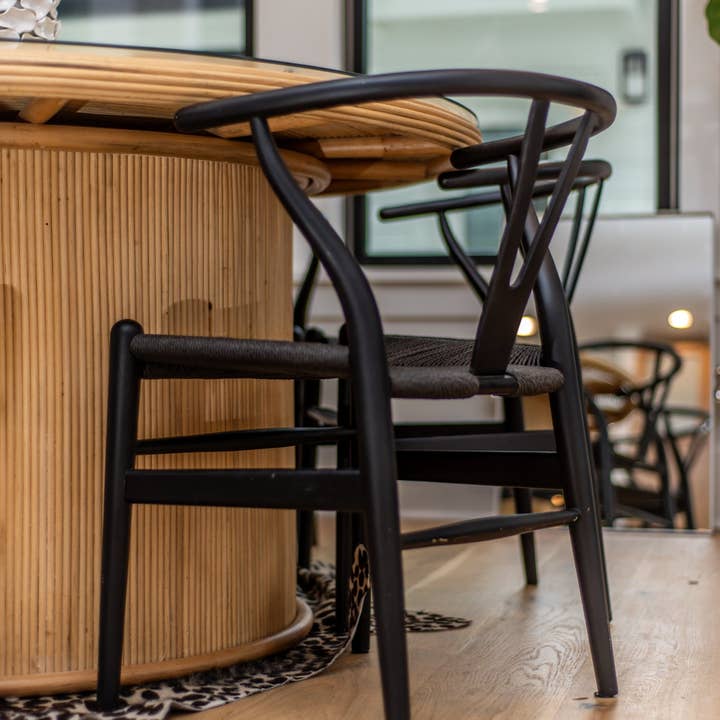 Black Wishbone Dining Chairs for wholesale by Auden & Avery