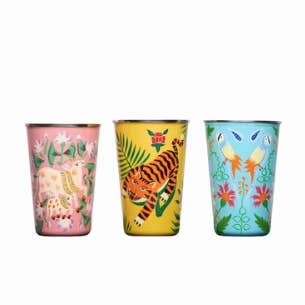 Curiosity Lab - Wholesale Drinking Glass/Cup - Hand-painted stainless steel food cup Srinagar Small0