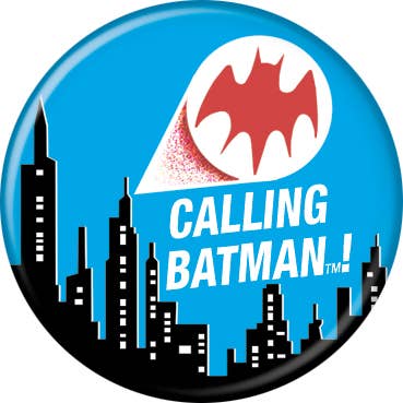 DC Comics Calling Batman Buttons 1.25" Round for wholesale by Ata-Boy