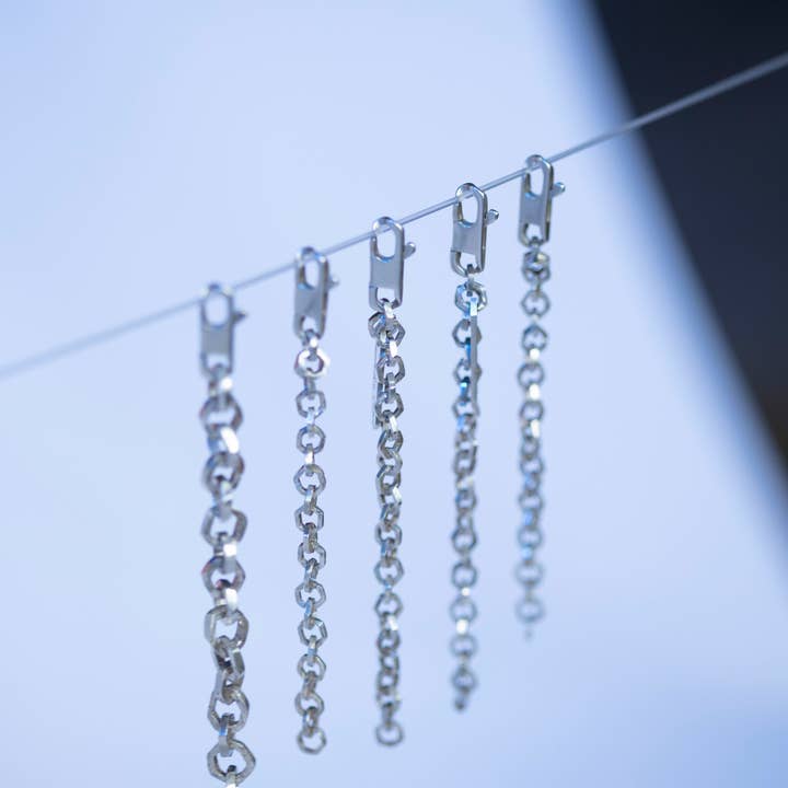 Marguerite Bones - Wholesale Link & Chain Necklace - Heute #2 Genderfull Silver Modular Necklace/Bracelet Chain6