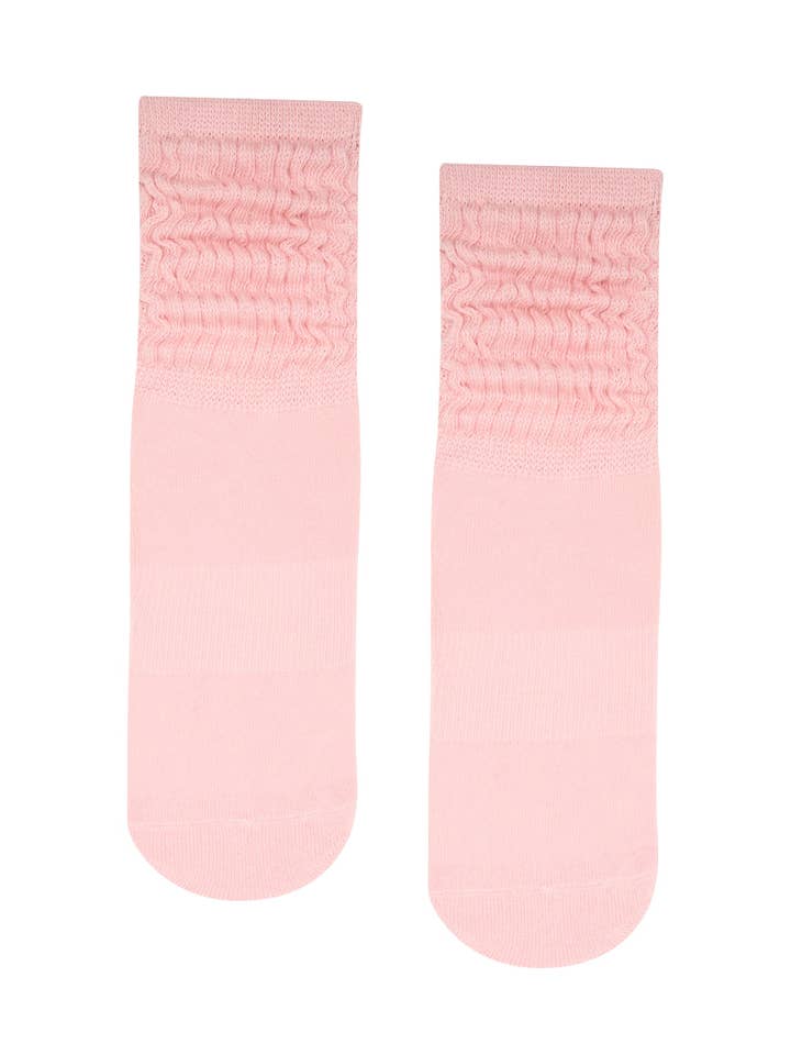 MoveActive - Wholesale Socks - Women's - Scrunch Non Slip Grip Socks - Pink