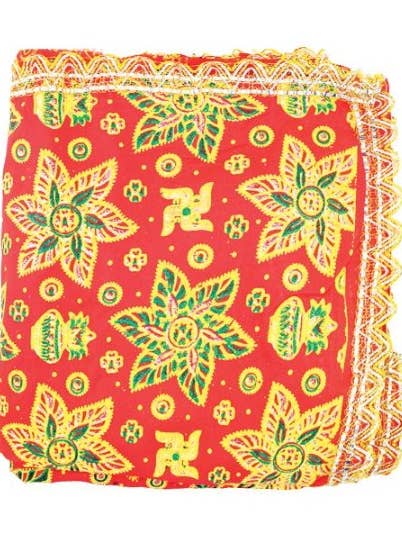 Rödtryckt Chunari med Gliter (78 ”X 44”) för wholesale av Ancientveda