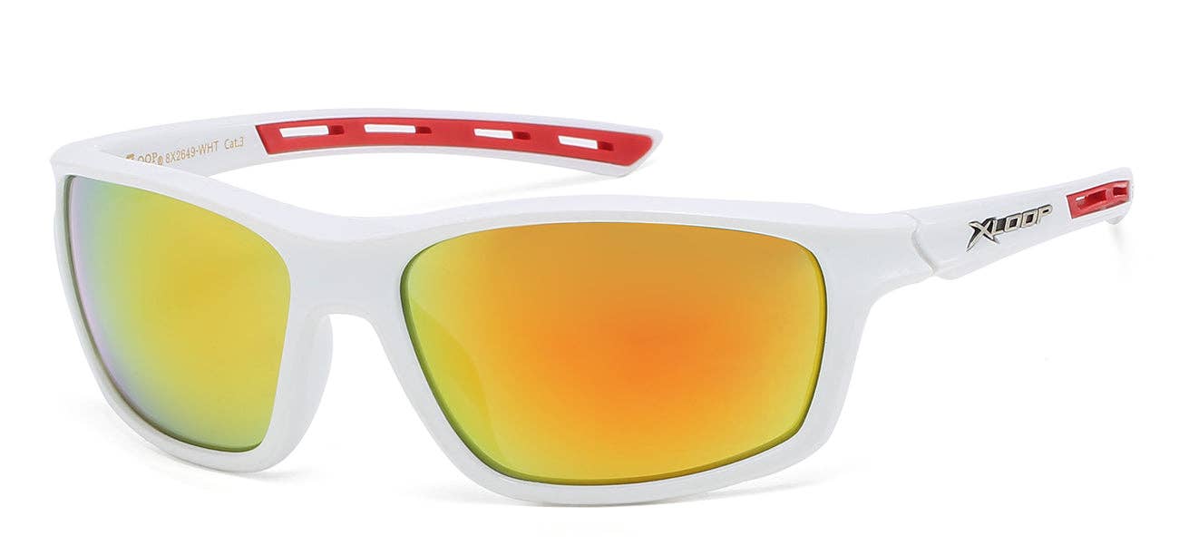 Luna Sunglasses - Wholesale Sunglasses - Unisex - Unisex Xloop White Sunglasses0