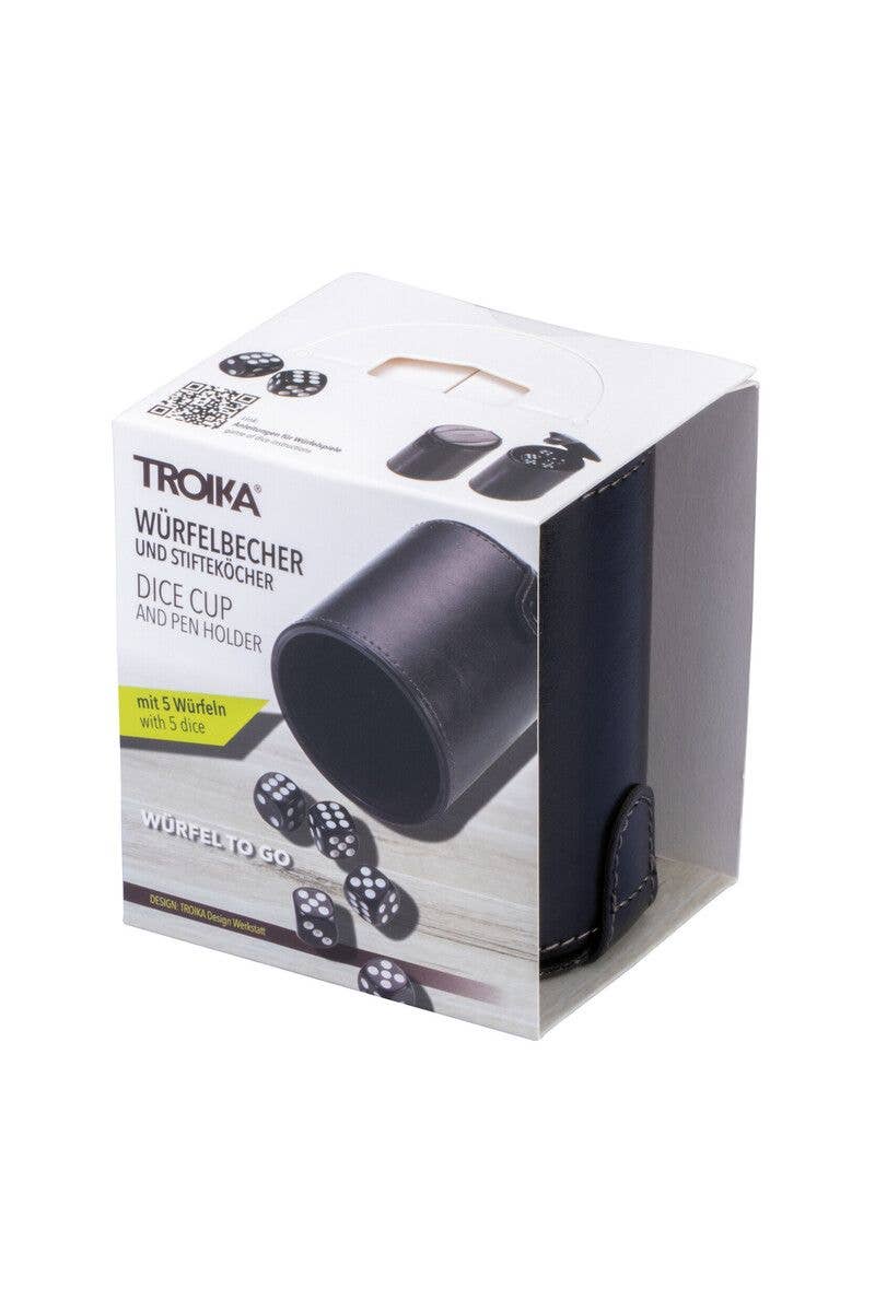 Troika, Duke Baron & Paperthinks by Brand Node, Inc. - Wholesale Dice - Troika Wurfel to Go, Dice Cup with Five Dice5