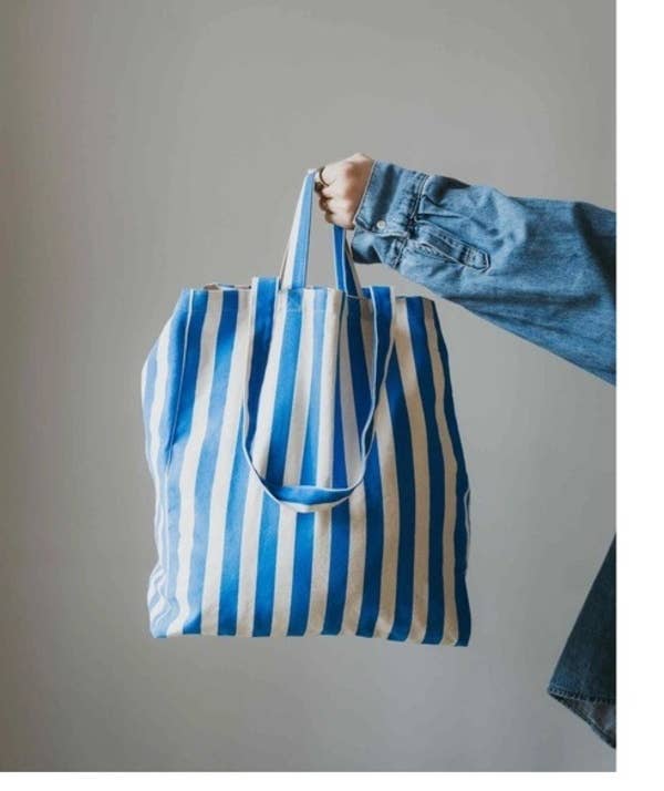Alo Organic International - Wholesale Tote Bag - Women's - Striped Canvas Tote Bag Original - Any Color5