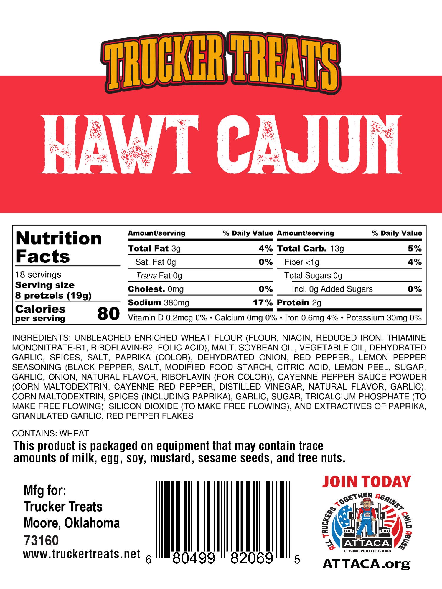 Trucker Treats – Engroshandel Saltkringler – 12oz Hawt Cajun1