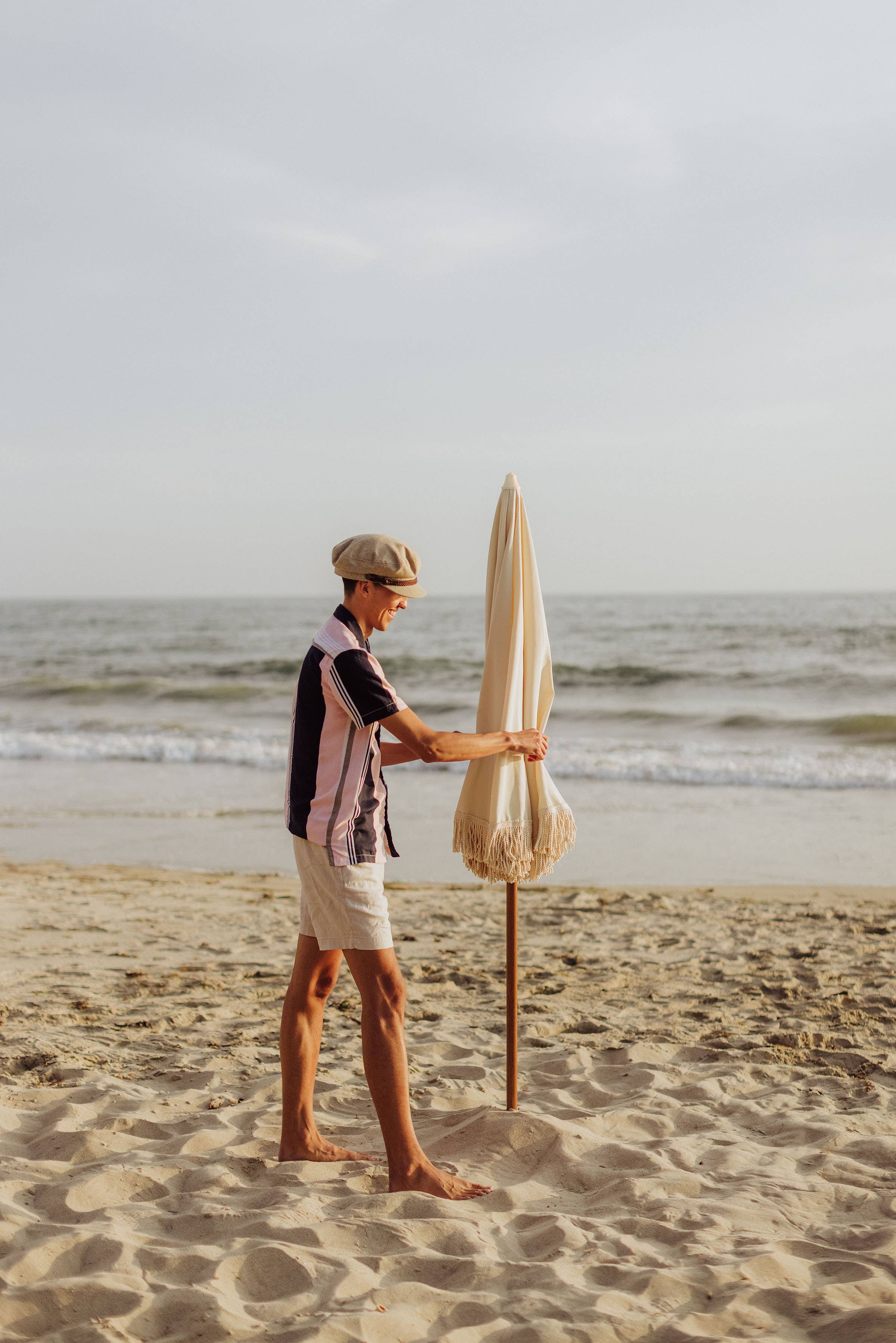 Bois flotté Parasol de plage Beach State Summerland - Bois flotté en vente sur Faire4