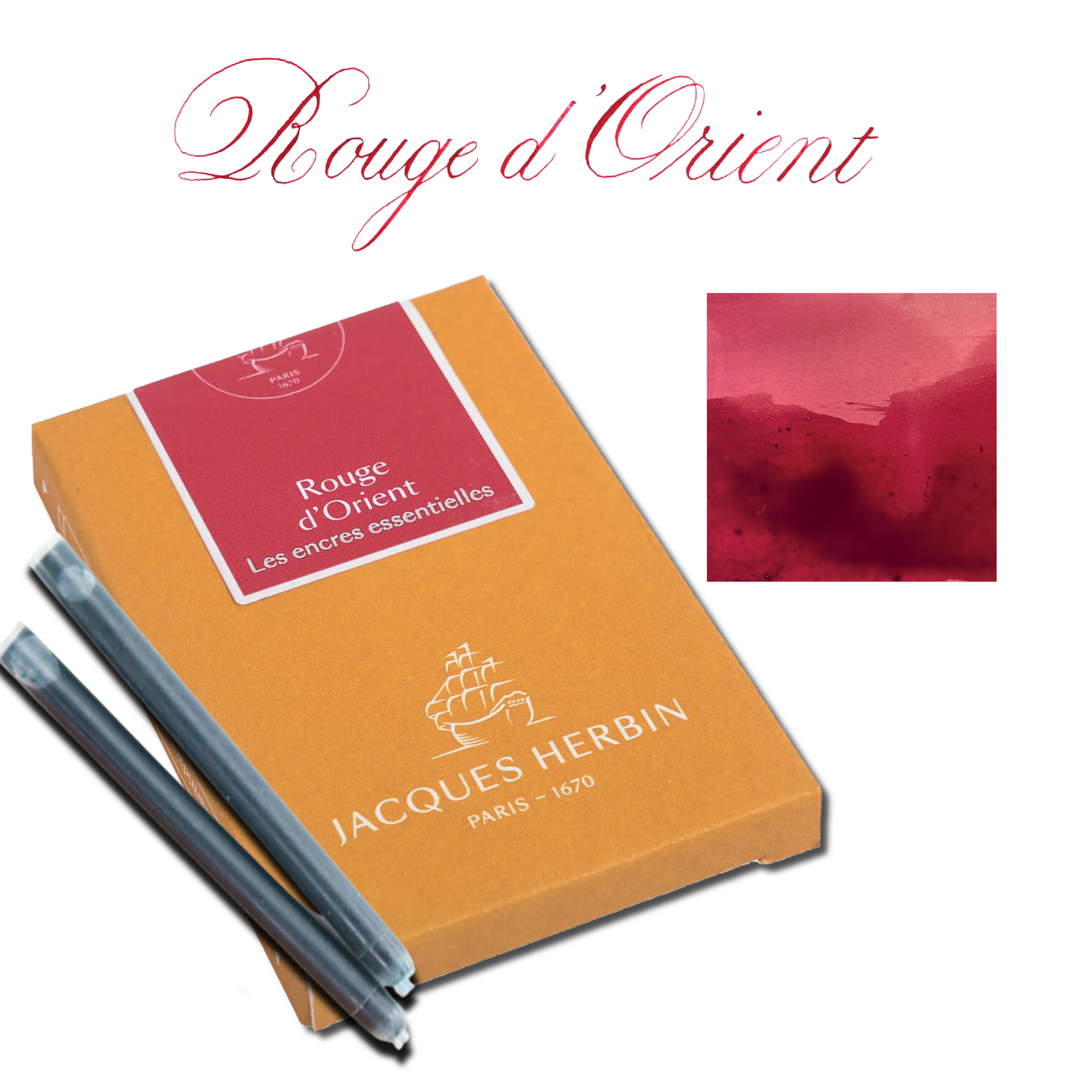 Exaclair - Wholesale Ink Pad - Jacques Herbin Essentials Ink Cartridges - Pack of 74