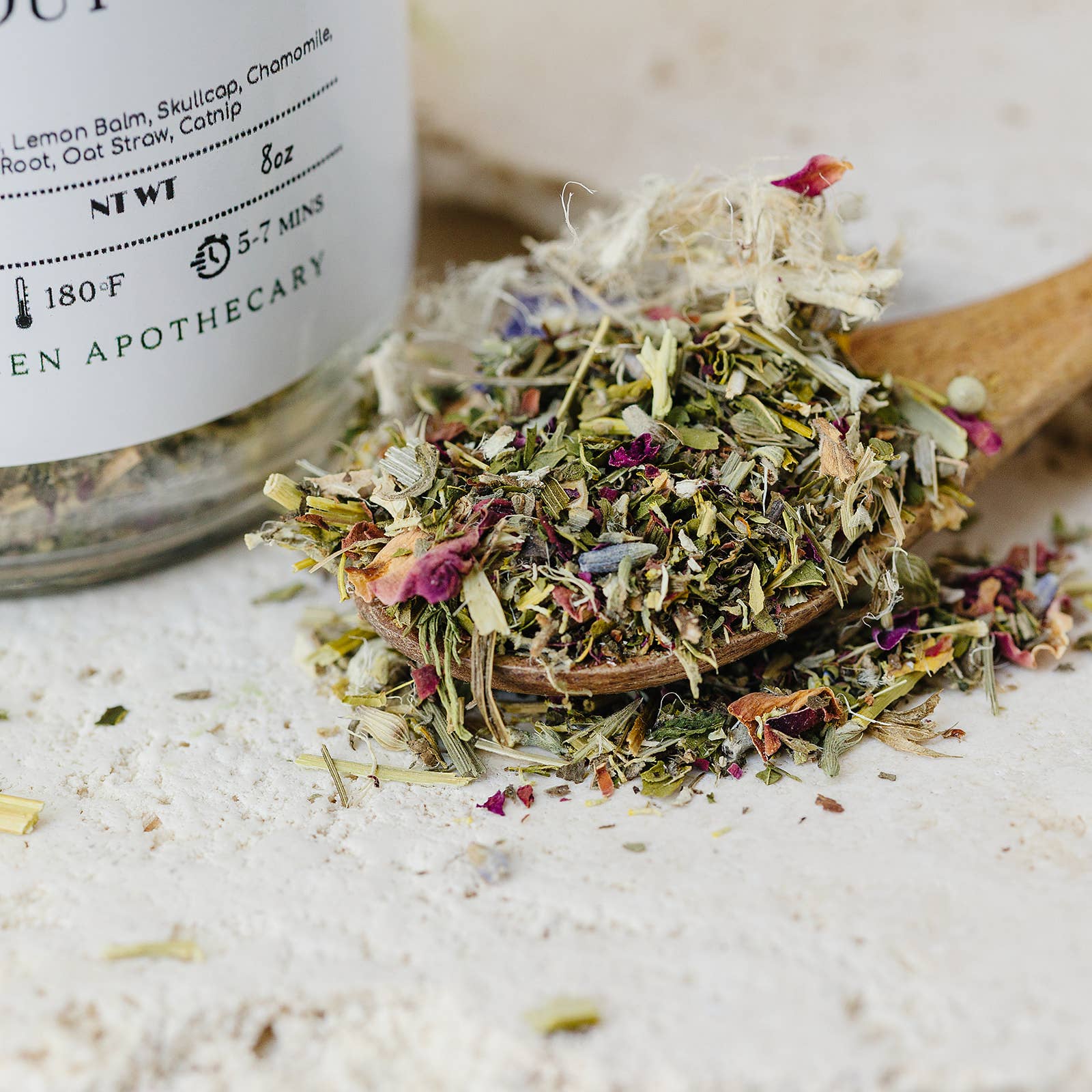 Evergreen Apothecary - Wholesale Loose Tea - Chill Out Tea - with Blue Lotus, 8oz1