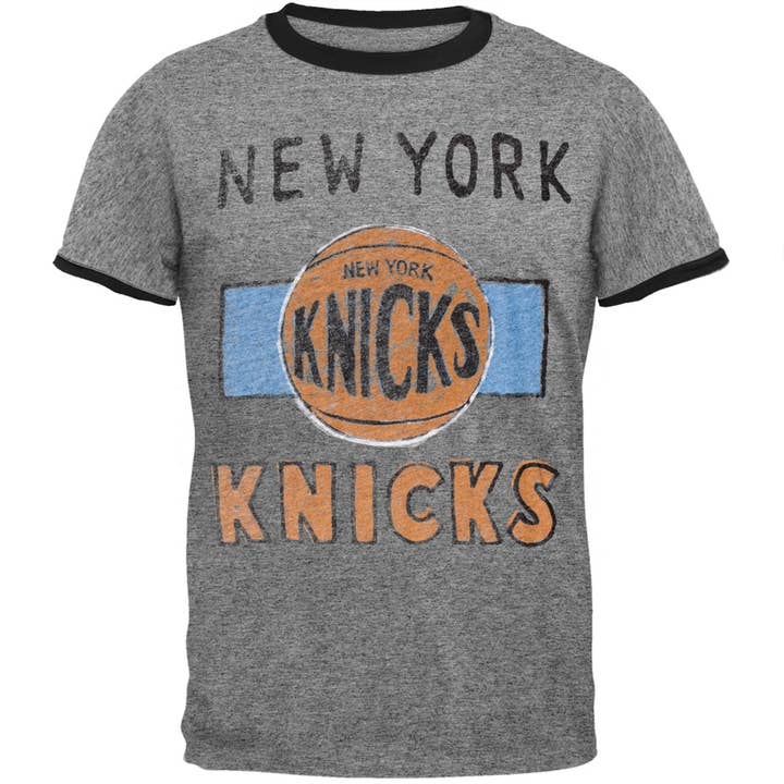 Official Store - Wholesale Screen Printed T-Shirt - Men's - New York Knicks - Basketball Logo Men's Soft T Shirt