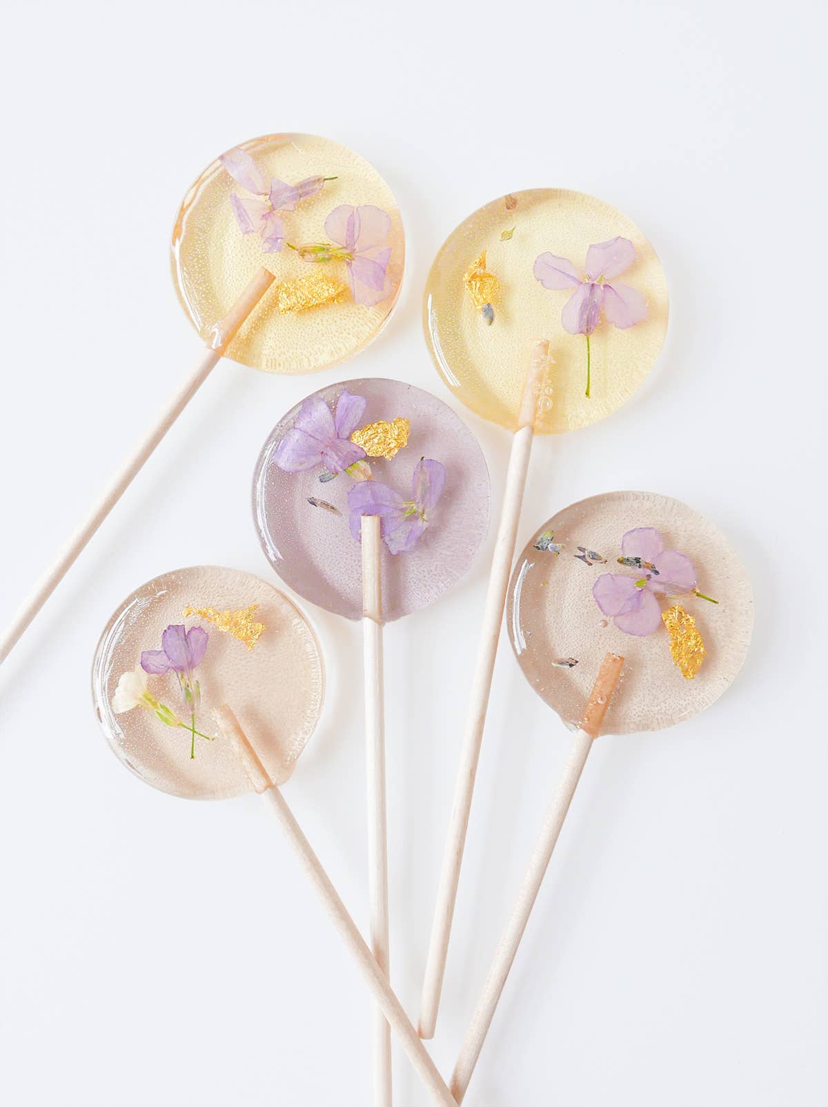 Hard Nectar – wholesale Lollipop – Champagne Flower Lollipops - Pack of 50 - Vegan, Gluten Free3