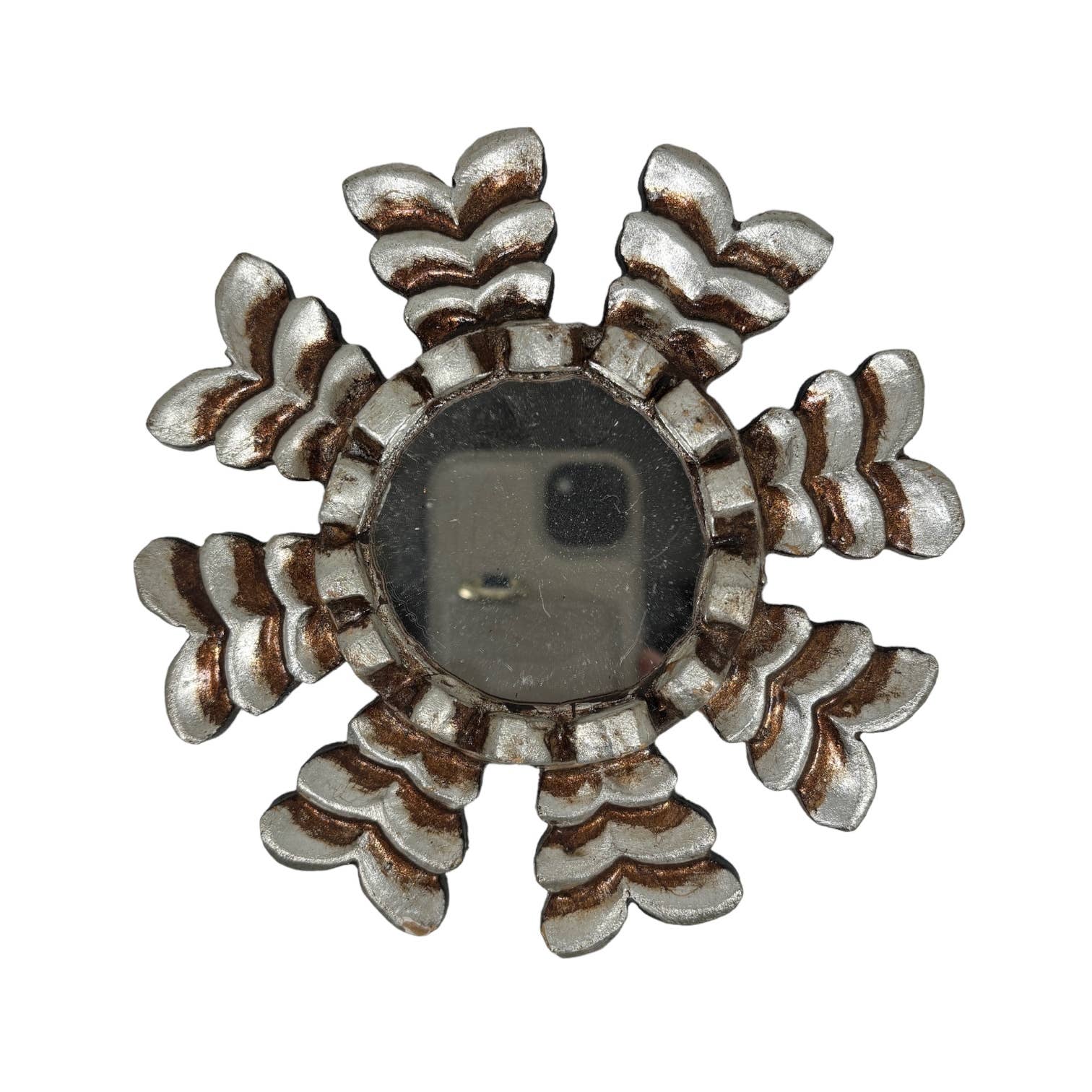 Zoe Artcrafts Corp. - Wholesale Wall Mirror - Peruvian Sunburst Mirror 6" Silver - Home Decor Starburst4