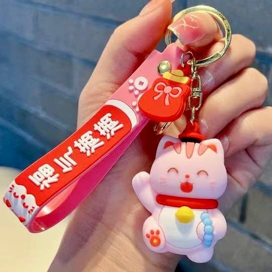 BCmini - Wholesale Keychain - Women's - 12192 Maneki Cat Key Charm-121