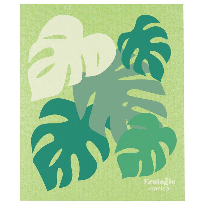 Monstera Swedish Dishcloth for wholesale by Ecologie