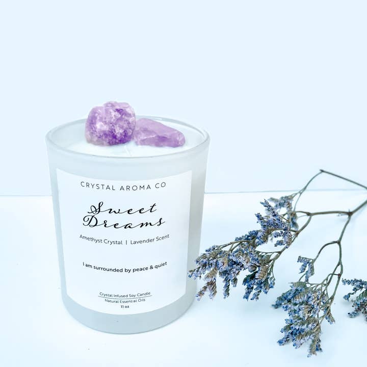 Vela Sweet Dreams - aroma de lavanda por atacado de Crystal Aroma Co