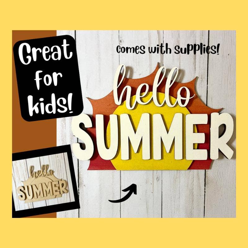 Denton Cove - Wholesale DIY Craft Kit - Hello Summer Sun DIY Craft Kit1
