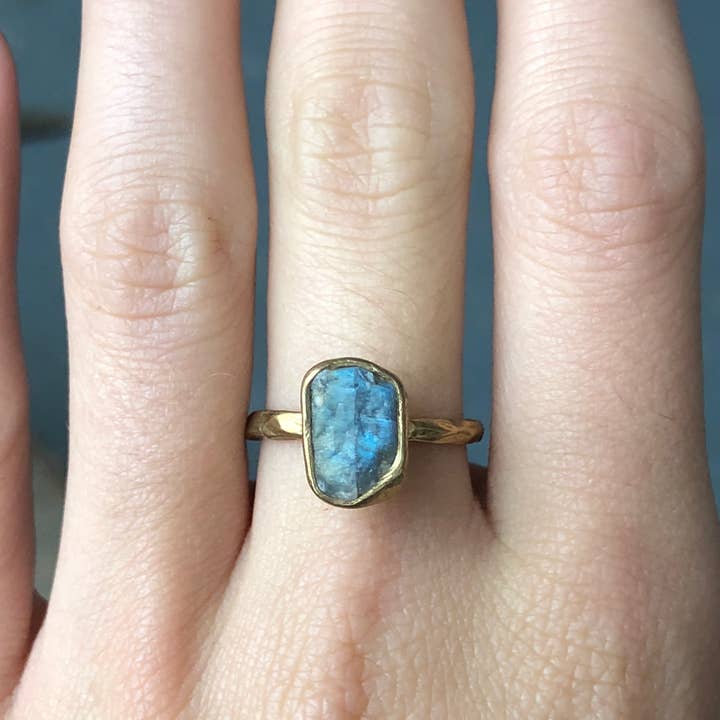 Emilie Shapiro Jewelry - Wholesale Single Stone/Solitaire Ring - Guardian Ring - Labradorite1