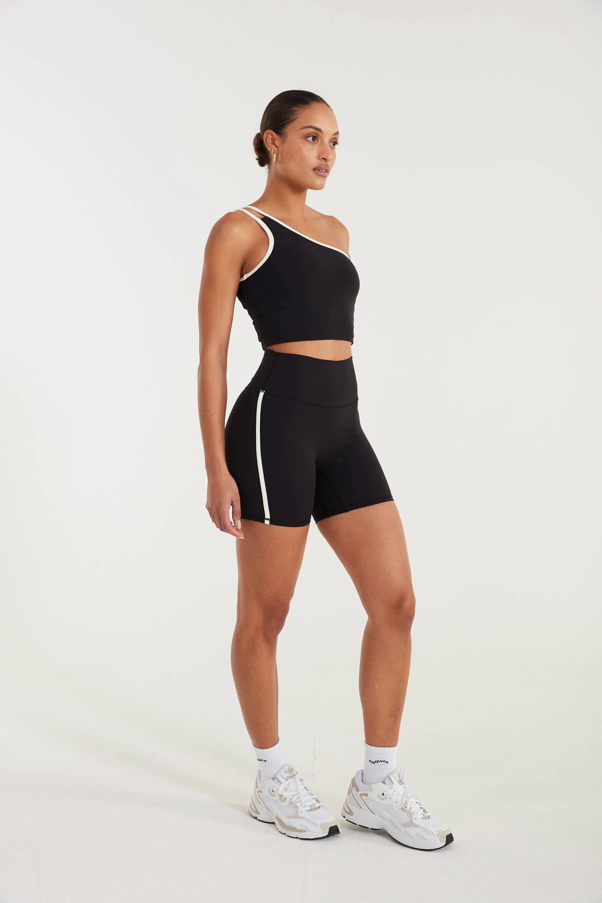 Black EcoSculpt Contrast 5" Bike Short for wholesale on Faire3