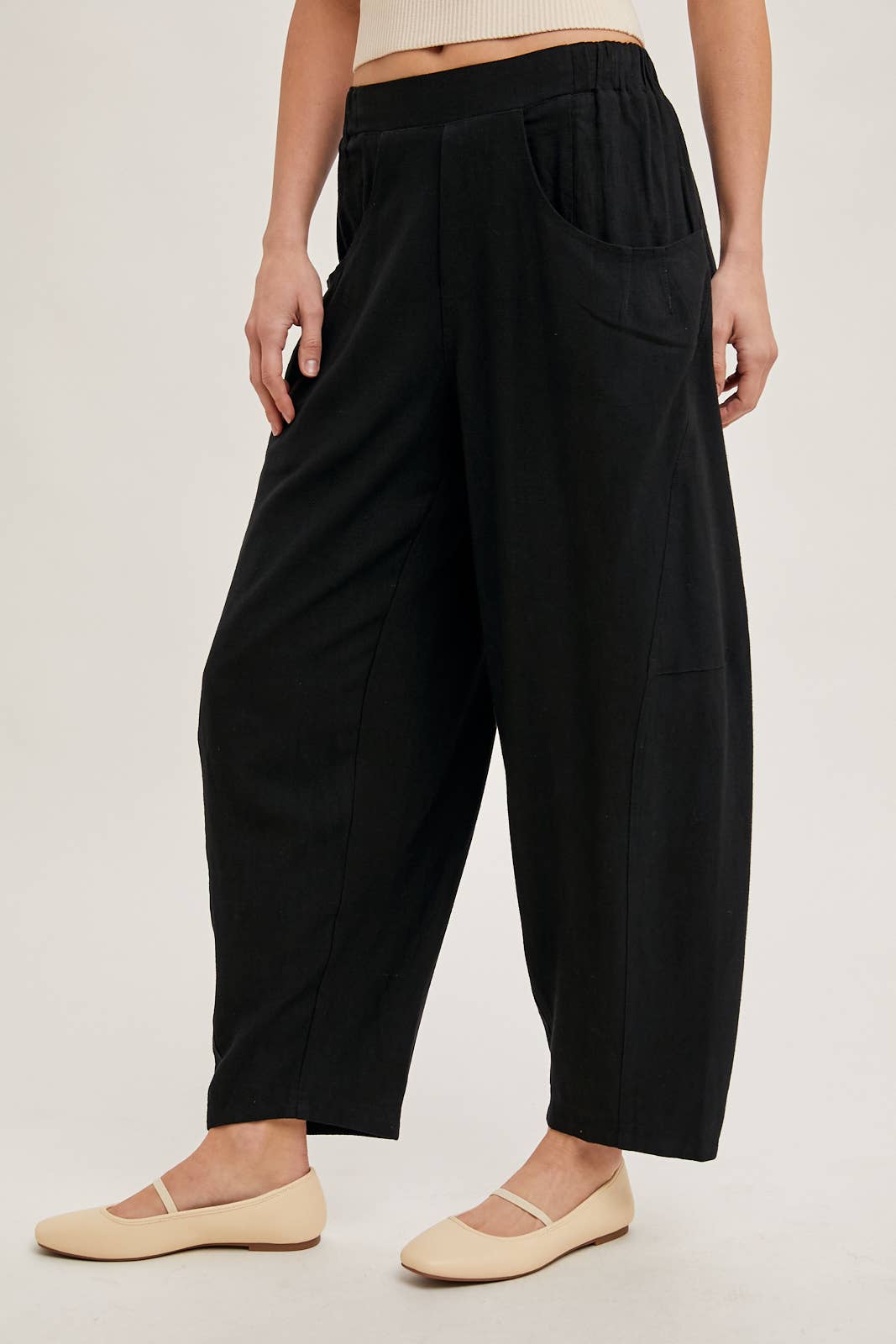 Bluivy - Wholesale Pants - Women's - RELAXED BARREL PANTS WITH POCKETS13