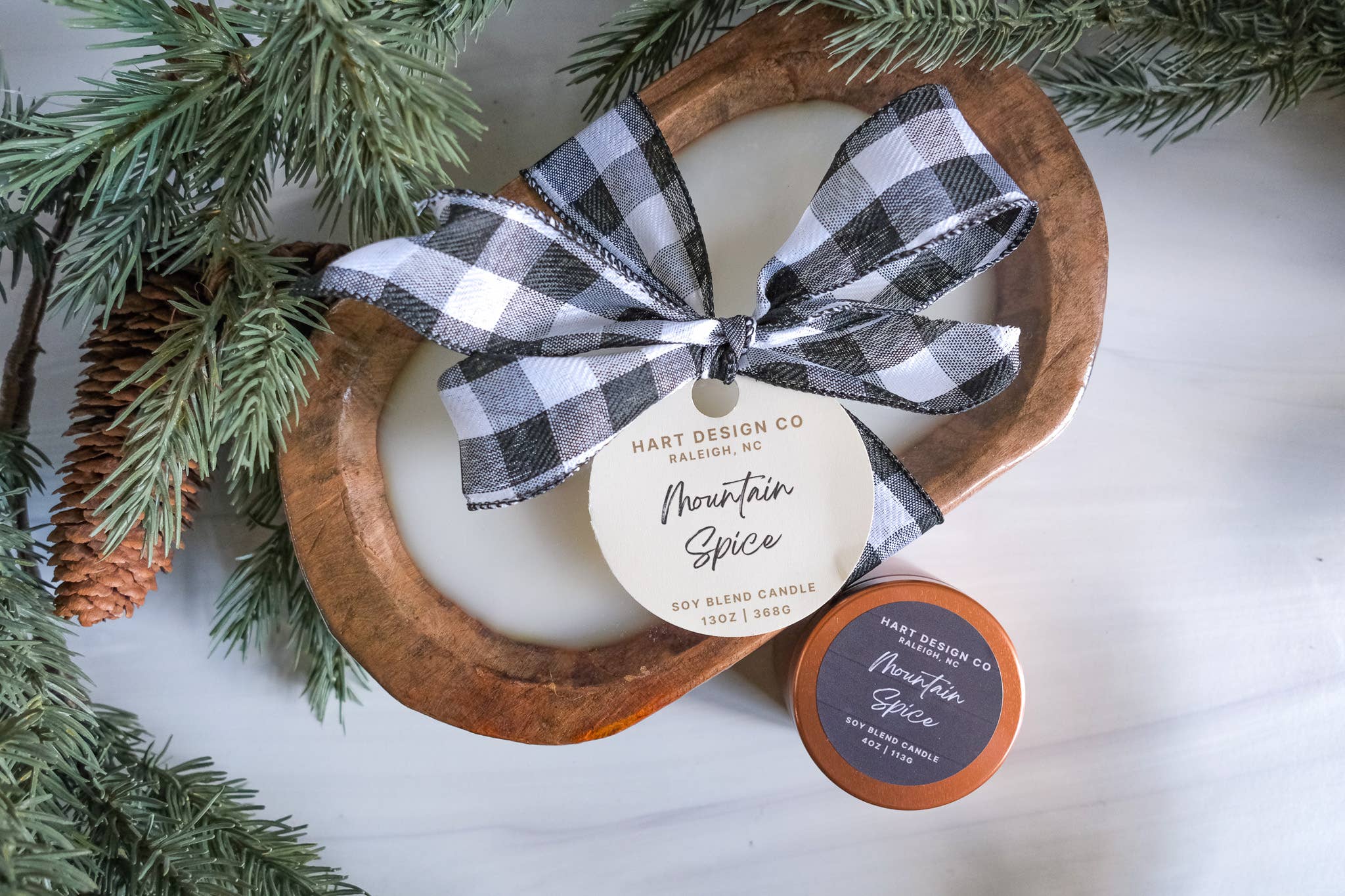 Hart Design Co - Vente Bougie en bocal - Mountain Spice | Collection Ski Haus3