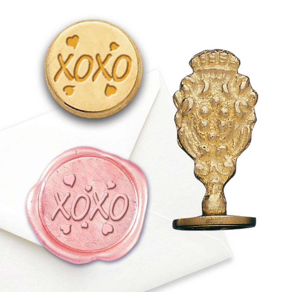 Freund Mayer & Co. - Wholesale Rubber/Decorative Stamp - Florentine Brass Wax Seal Stampers-over 50 popular symbols36