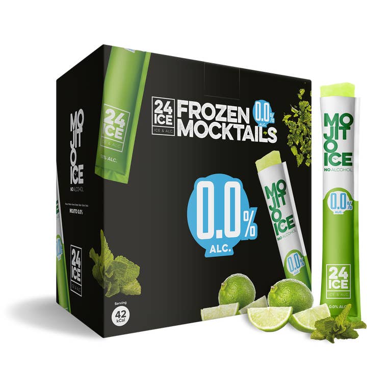 24 ICE | FROZEN COCKTAILS – wholesale Cocktail mix/syrup – Mojito ICE 0.0% Frozen Cocktails 50-pack