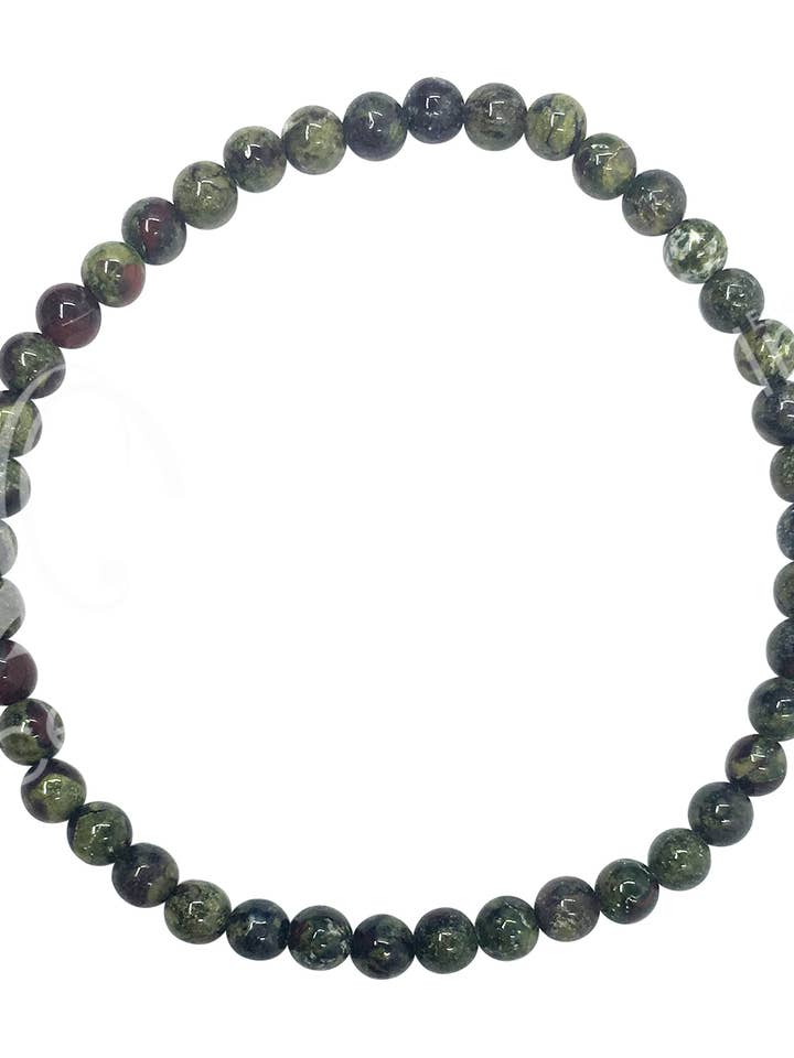 BRACELET - JASPER, DRAGONBLOOD (4-4.5 MM) 7.15-7.25" (PC) for wholesale by Oceanic Linkways Inc