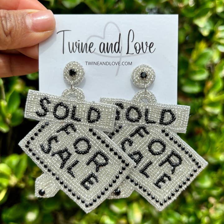 FOR SALE Beaded Earrings for wholesale by Twine and Love