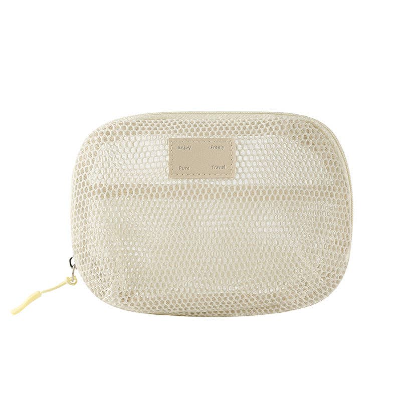 Dipped Shop – wholesale Make-up/cosmetic bag – Solid Color Mesh Mini Make Up Bags DP25C64219