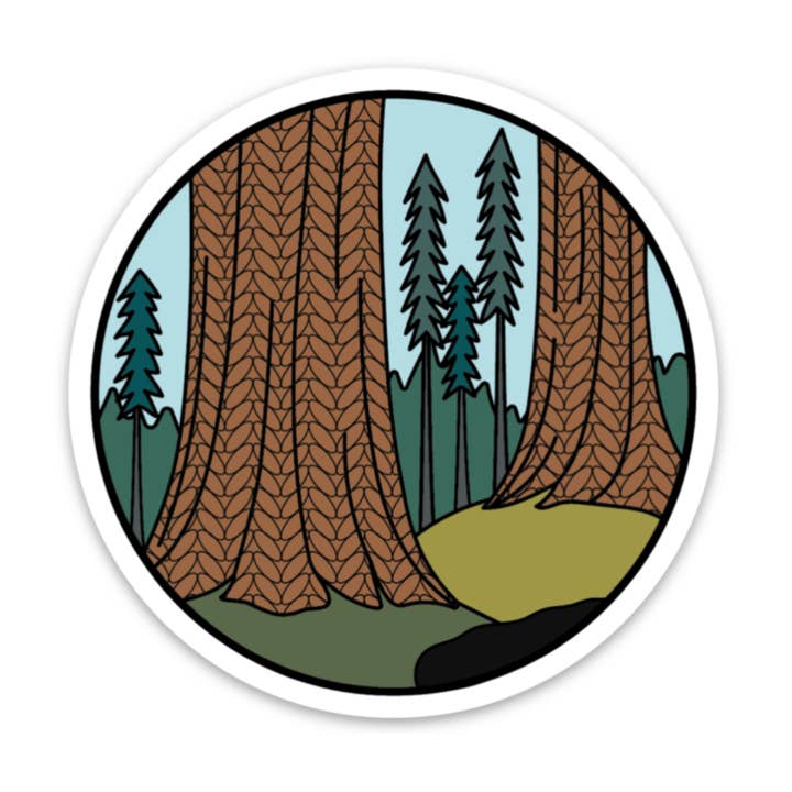 Camp Stitchwood - Wholesale Sticker - Sequoia Knitional Park Sticker0