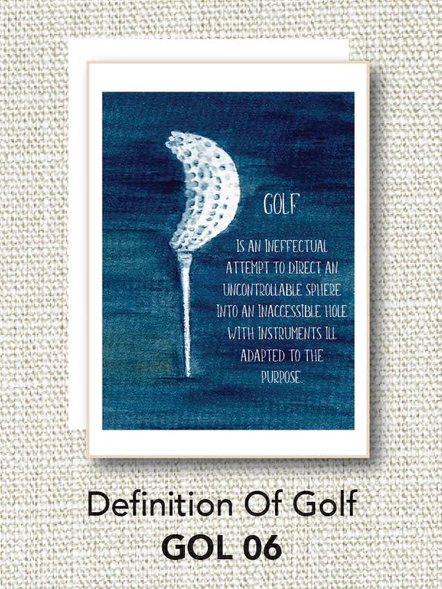 Definition of Golf for wholesale by Jill Shinn Art