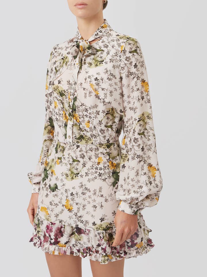 Minivestido de seda con lazo para venta al por mayor de ANT WOMAN COLLECTION