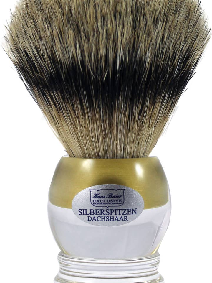 Barberkost akryl klar/guld for engroshandel hos Hans Baier Exklusive