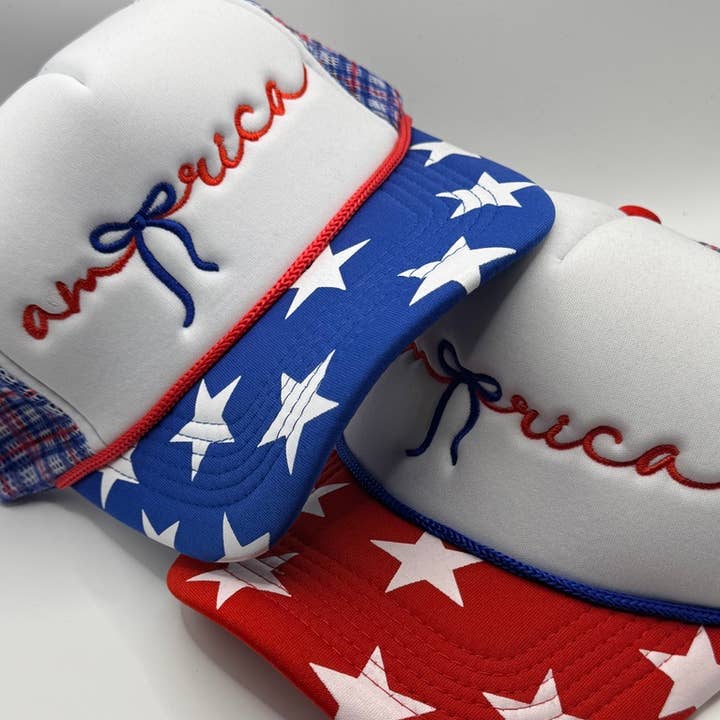 America Embroidered Hat for wholesale by AMD Embroidery KC