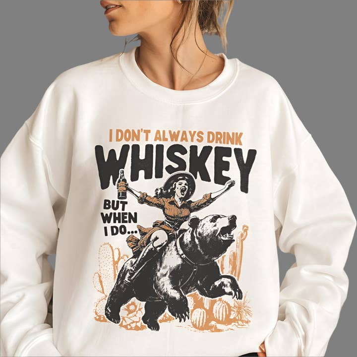 T-Shirt Sweatshirt Crewneck Whiskey & Wild Rides – for wholesale by STRONG N FREE CDN