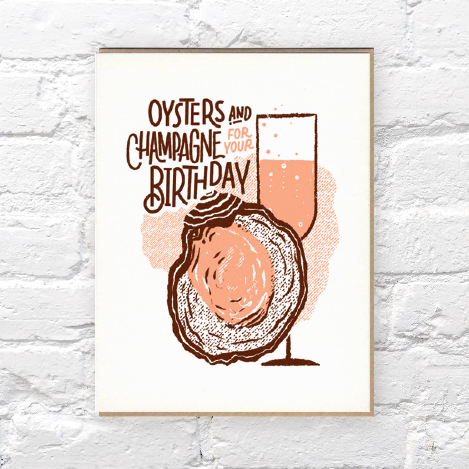 Bench Pressed - Wholesale Birthday Card - Oysters Card