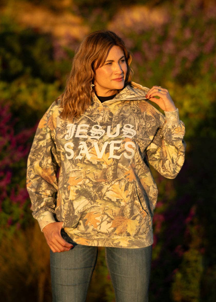 The Good News Apparel – Großhandel Hoodie – Unisex – Jesus rettet Camo Spezial Hoodie5